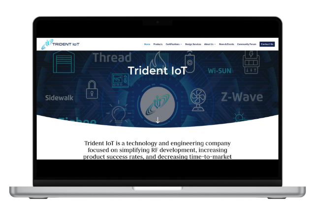Trident IoT Website Designed By Moonshot Marketing